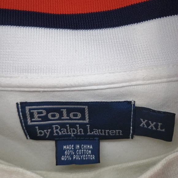 Rare Vintage Ralph Lauren Polo White  Jacket with Navy and Red Details - Picture 7 of 8